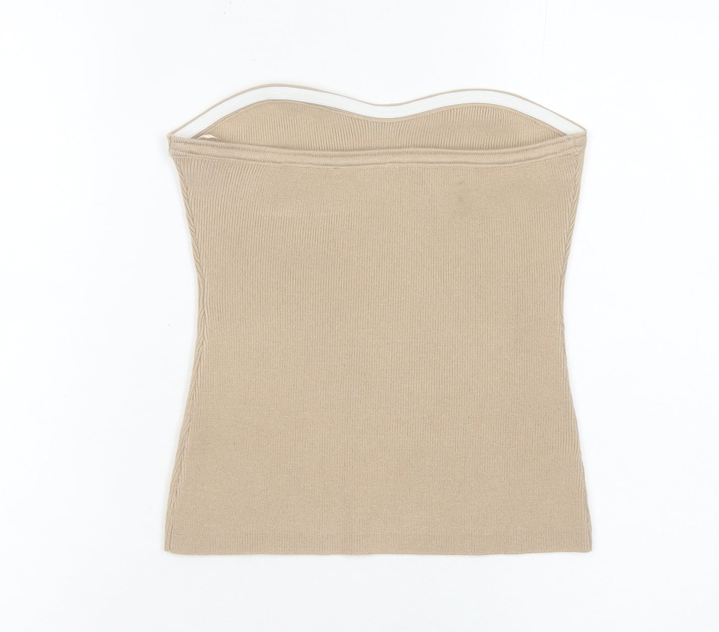 Womens UK Size S NEXT Beige Basic Tank