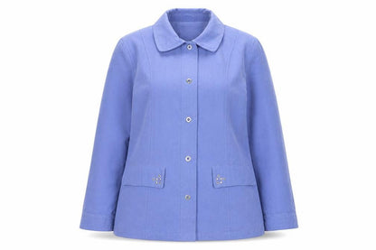 Womens UK Size 10 Klassik Blue Basic Jacket