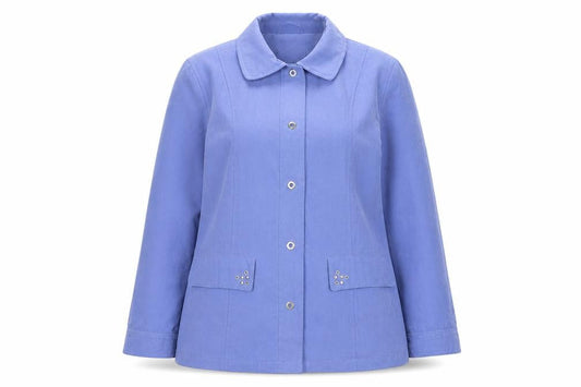 Womens UK Size 10 Klassik Blue Basic Jacket