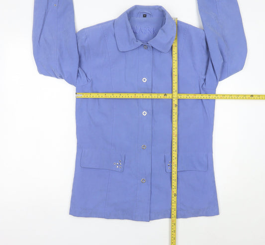 Womens UK Size 10 Klassik Blue Basic Jacket
