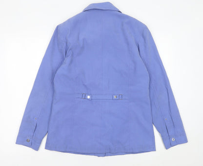 Womens UK Size 10 Klassik Blue Basic Jacket