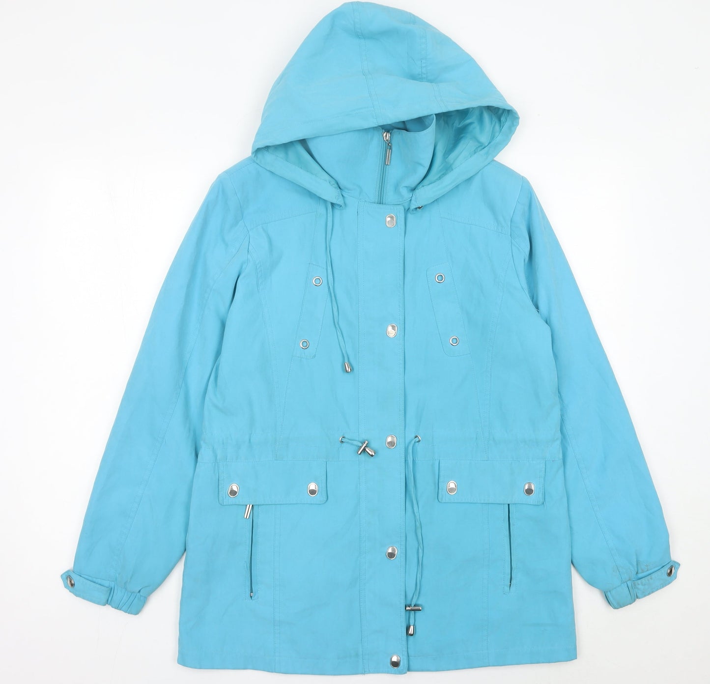 Womens UK Size 12 JBC Collection Blue Parka Coat