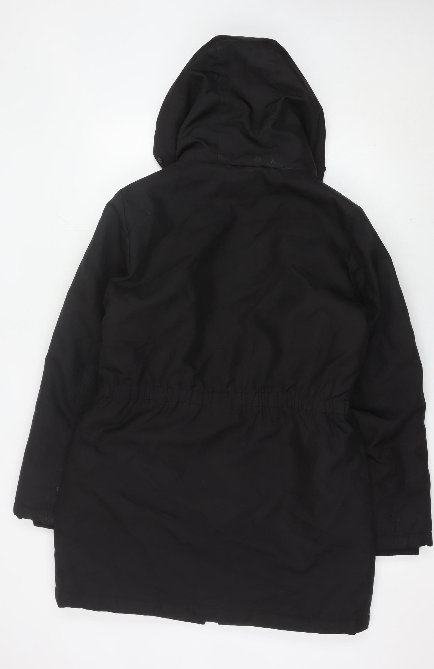 Womens UK Size L Only Black Parka Coat
