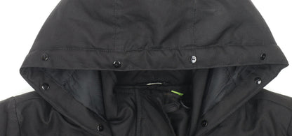Womens UK Size L Only Black Parka Coat