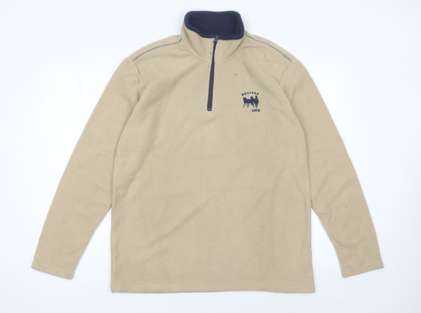 Mens UK Size M Atlas For Men Beige Pullover Sweatshirt