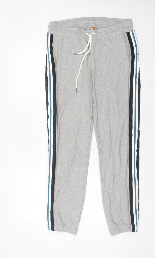 Asquith Men’s Grey Sweatpants L Stripe Casual Trousers