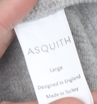 Asquith Men’s Grey Sweatpants L Stripe Casual Trousers