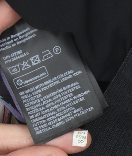 H&M Women’s Multicoloured Tropical Floral Midi Skirt Size 8