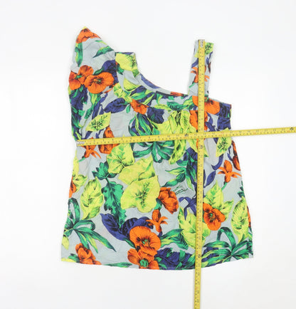 Womens UK Size 8 French Connection Multicoloured Camisole Blouse