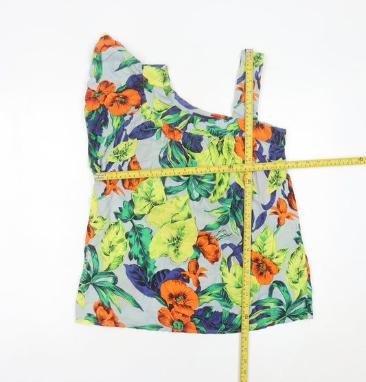 Womens UK Size 8 French Connection Multicoloured Camisole Blouse