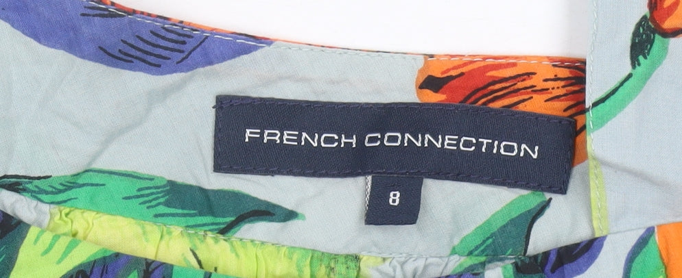 Womens UK Size 8 French Connection Multicoloured Camisole Blouse