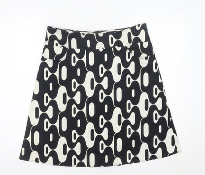 Womens UK Size 12 Topshop A-Line Canvas Skirt
