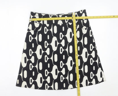 Womens UK Size 12 Topshop A-Line Canvas Skirt