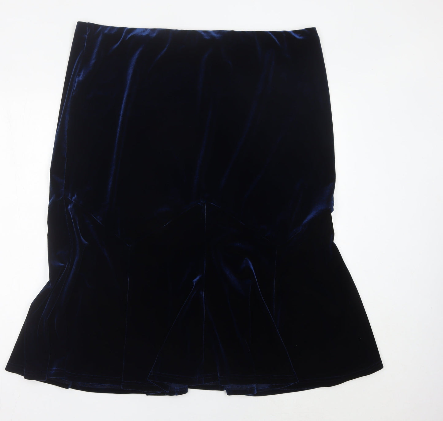 Womens UK Size 22 BM Trumpet Velvet Skirt