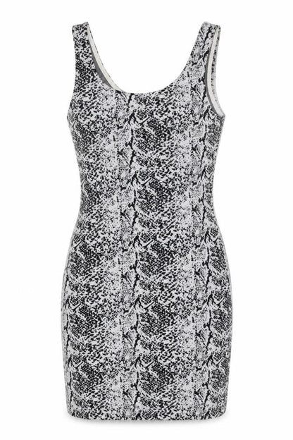 H&M Divided Women’s Black XS Bodycon Animal Print Sleeveless Dress