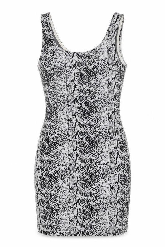 H&M Divided Women’s Black XS Bodycon Animal Print Sleeveless Dress