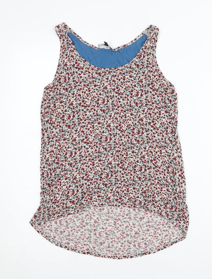 Womens UK Size 8 Warehouse Multicoloured Basic Tank