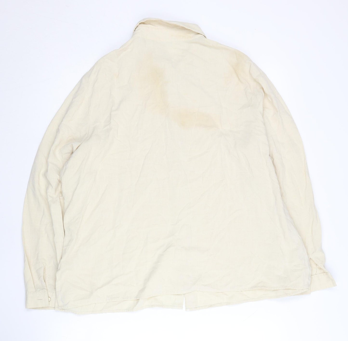 Womens UK Size 20 Marks and Spencer Beige Basic Button-Up