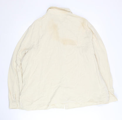 Womens UK Size 20 Marks and Spencer Beige Basic Button-Up