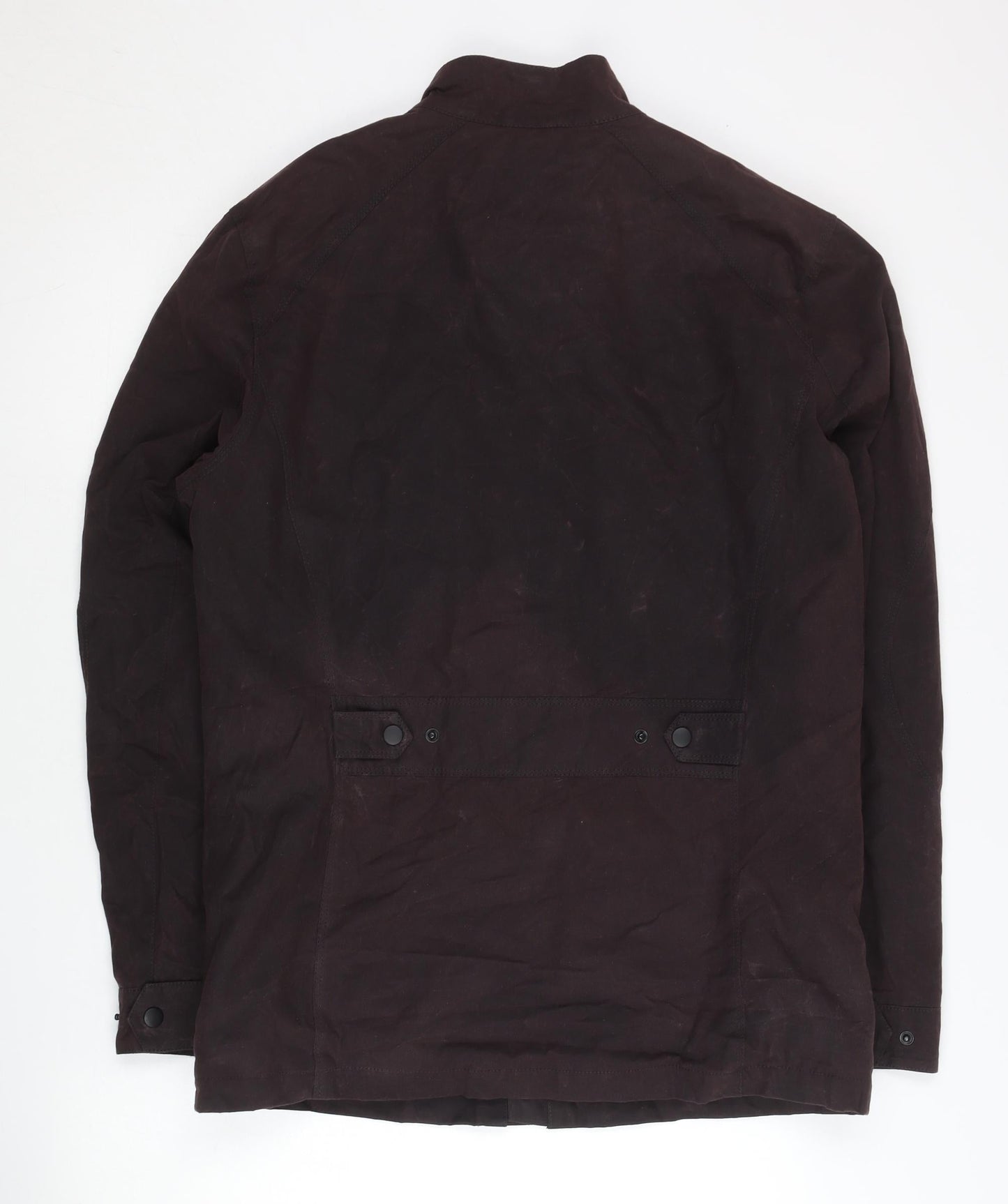 WRK Men’s Brown Military Jacket Medium Cotton Mid-Length