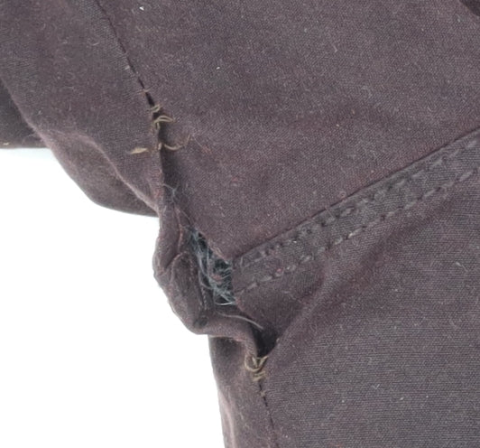 WRK Men’s Brown Military Jacket Medium Cotton Mid-Length