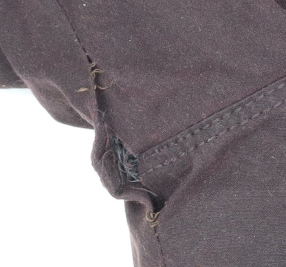 WRK Men’s Brown Military Jacket Medium Cotton Mid-Length