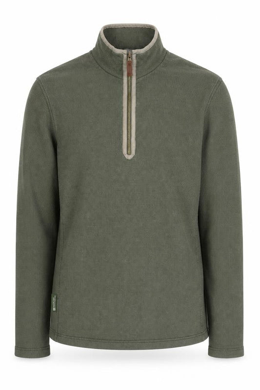 Mens UK Size S Mountain Warehouse Green Henley Sweatshirt