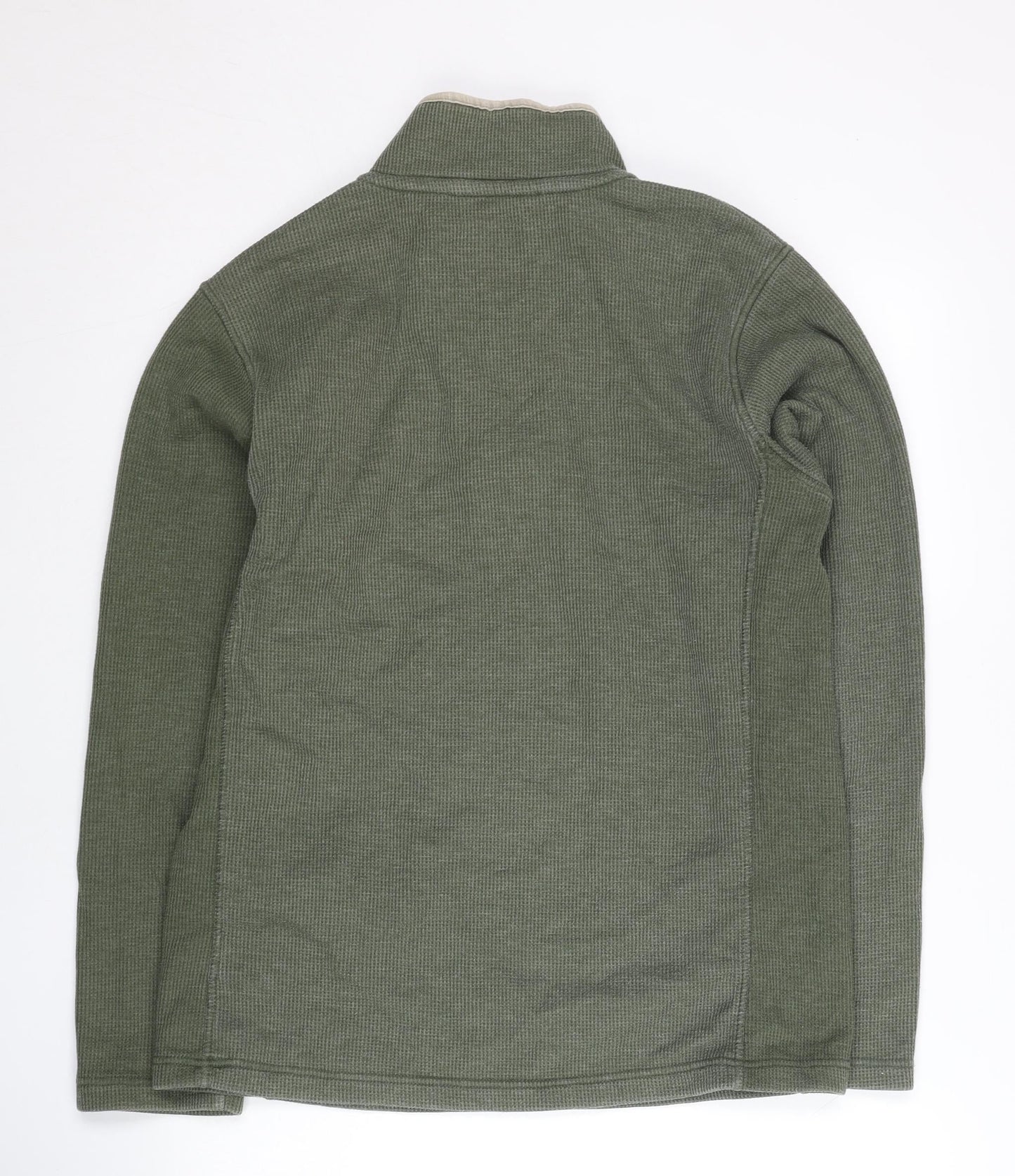 Mens UK Size S Mountain Warehouse Green Henley Sweatshirt