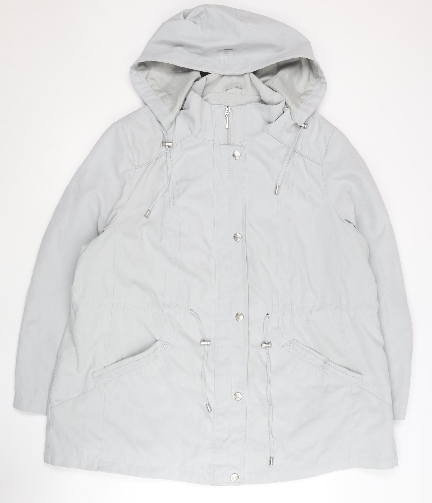 Womens UK Size XL Bm Collection Grey Parka Coat