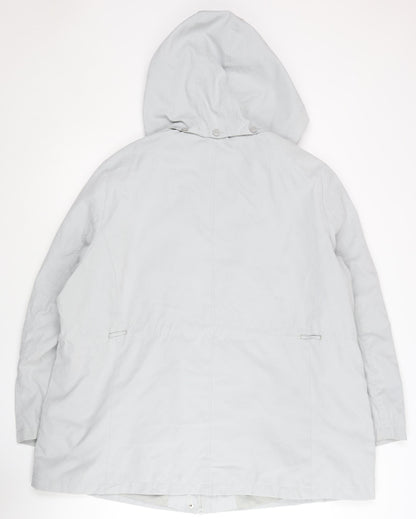 Womens UK Size XL Bm Collection Grey Parka Coat