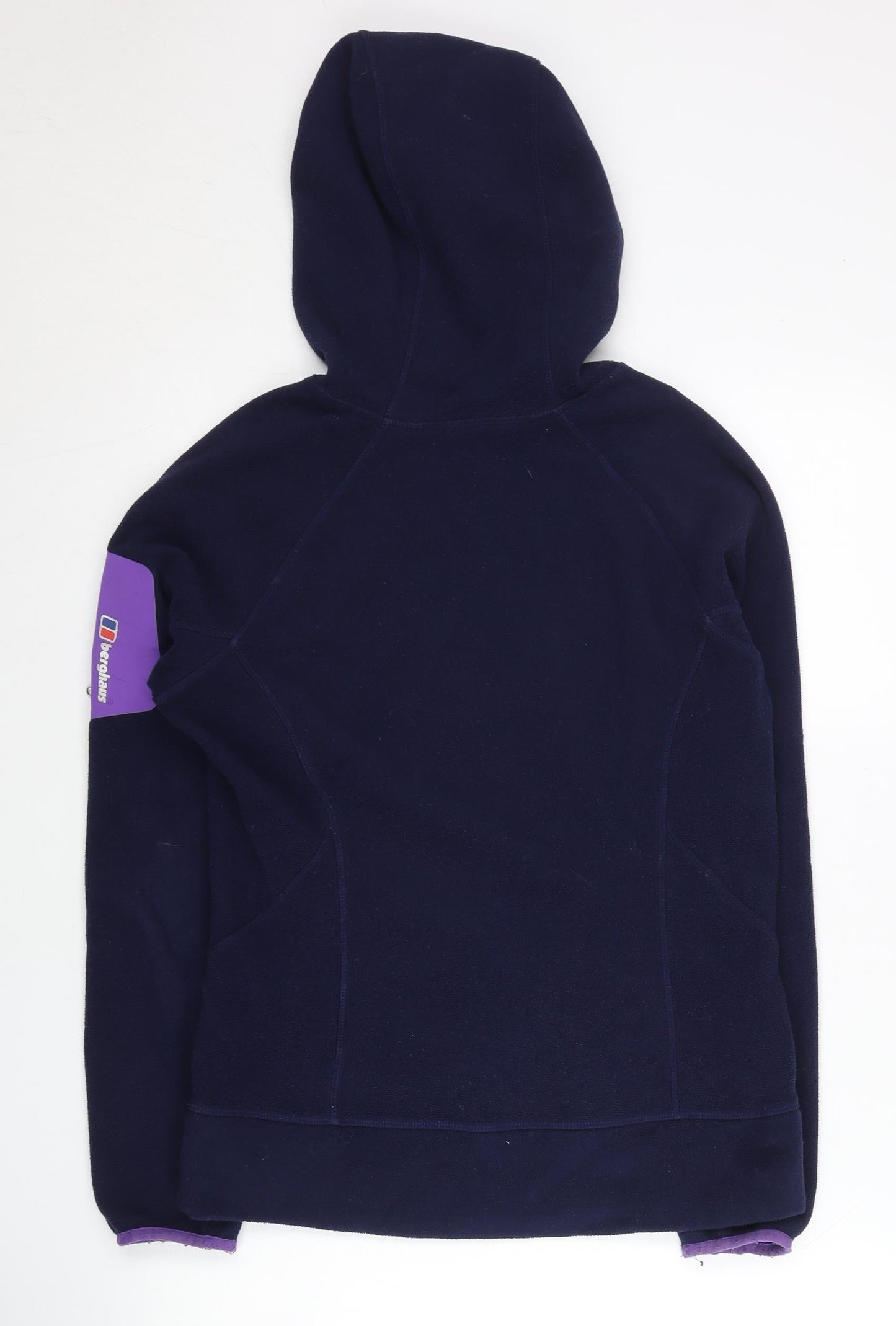 Berghaus Womens Blue Fleece Hoodie Size 12 Outdoor Hiking Pullover