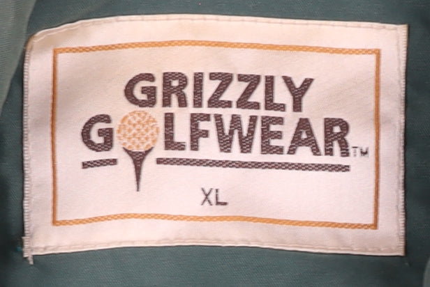 Mens UK Size XL Grizzly Golfwear Green Basic Jacket