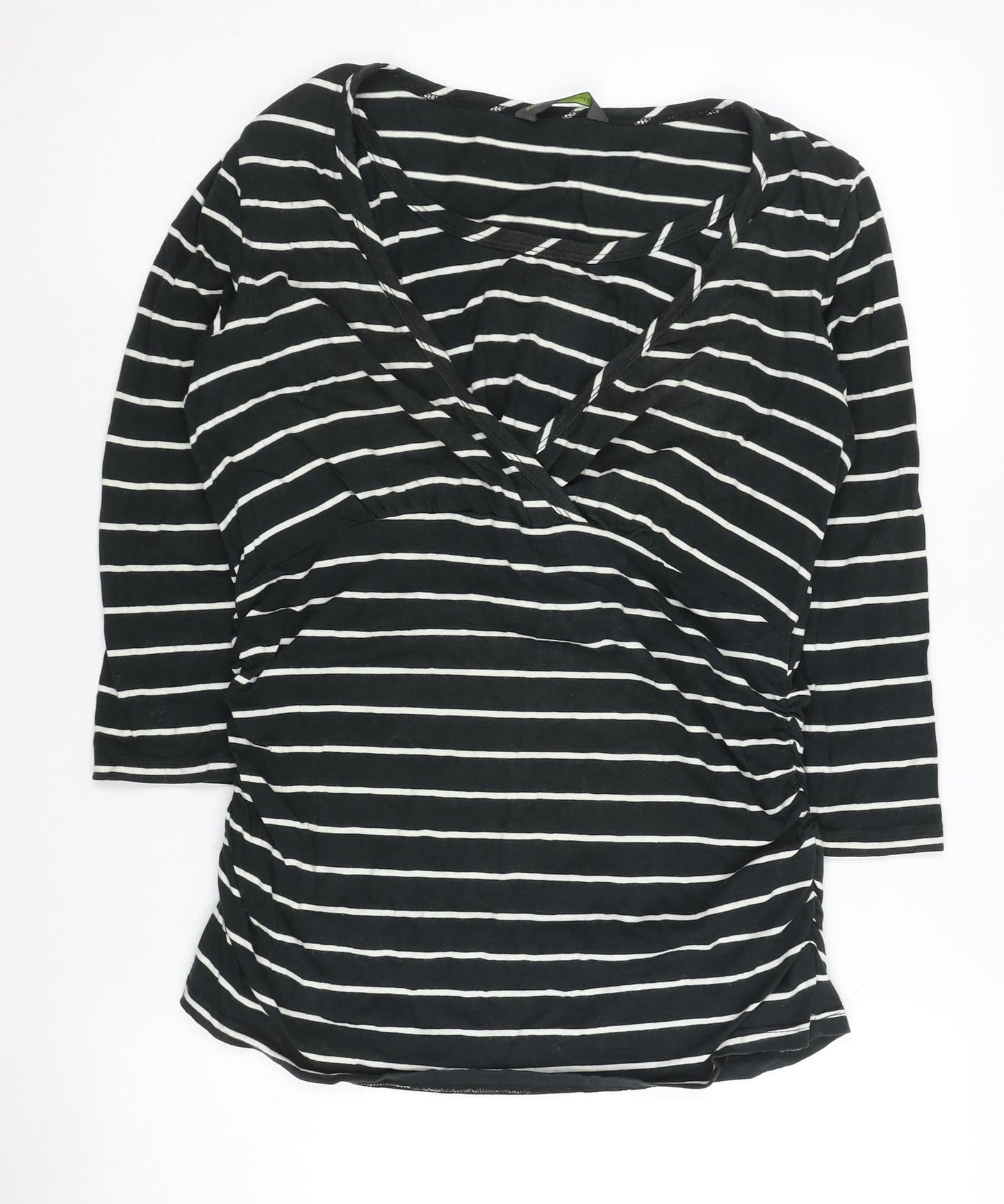 Womens UK Size M Blooming Marvellous Black Wrap T-Shirt