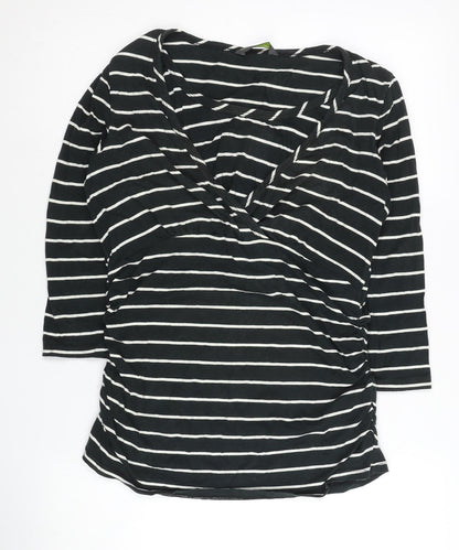 Womens UK Size M Blooming Marvellous Black Wrap T-Shirt