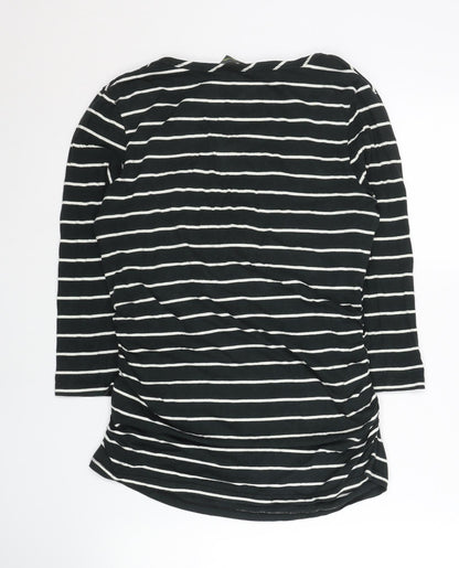 Womens UK Size M Blooming Marvellous Black Wrap T-Shirt