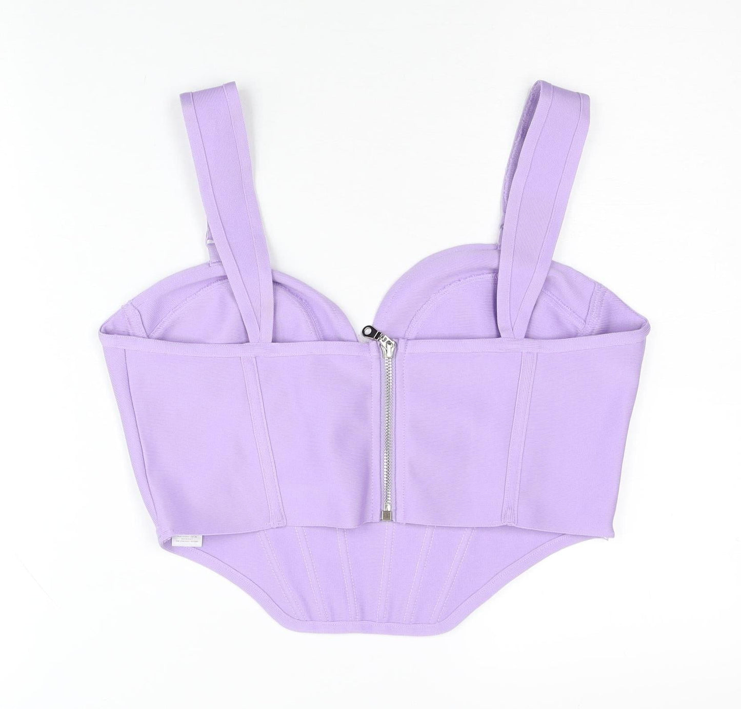 PrettyLittleThing Womens Purple Size 14 Cropped Corset Tank Top