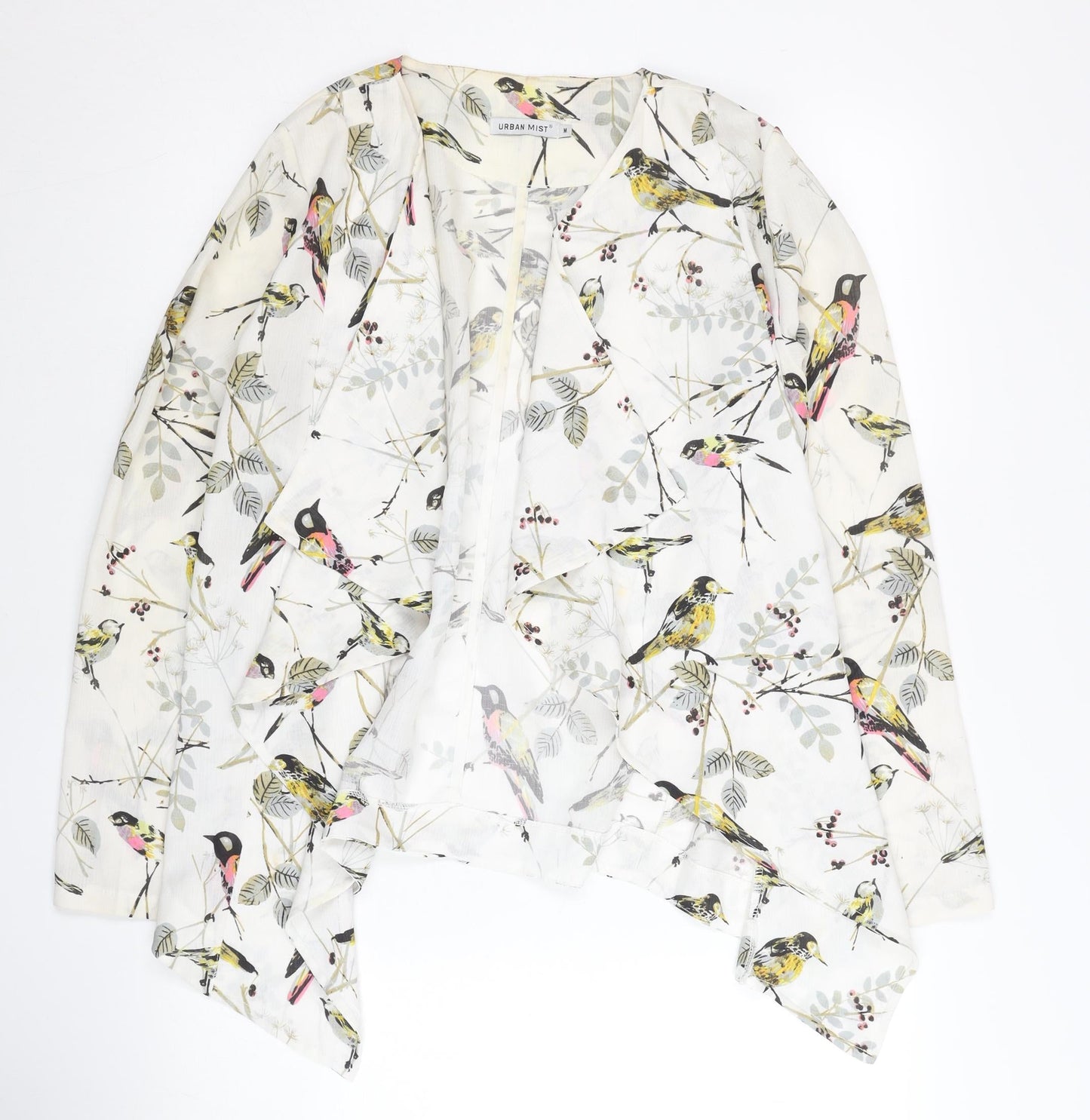 Urban Mist Women’s Multicoloured Bird Print Viscose Suit Top M