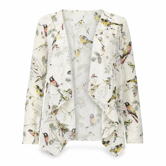 Urban Mist Women’s Multicoloured Bird Print Viscose Suit Top M