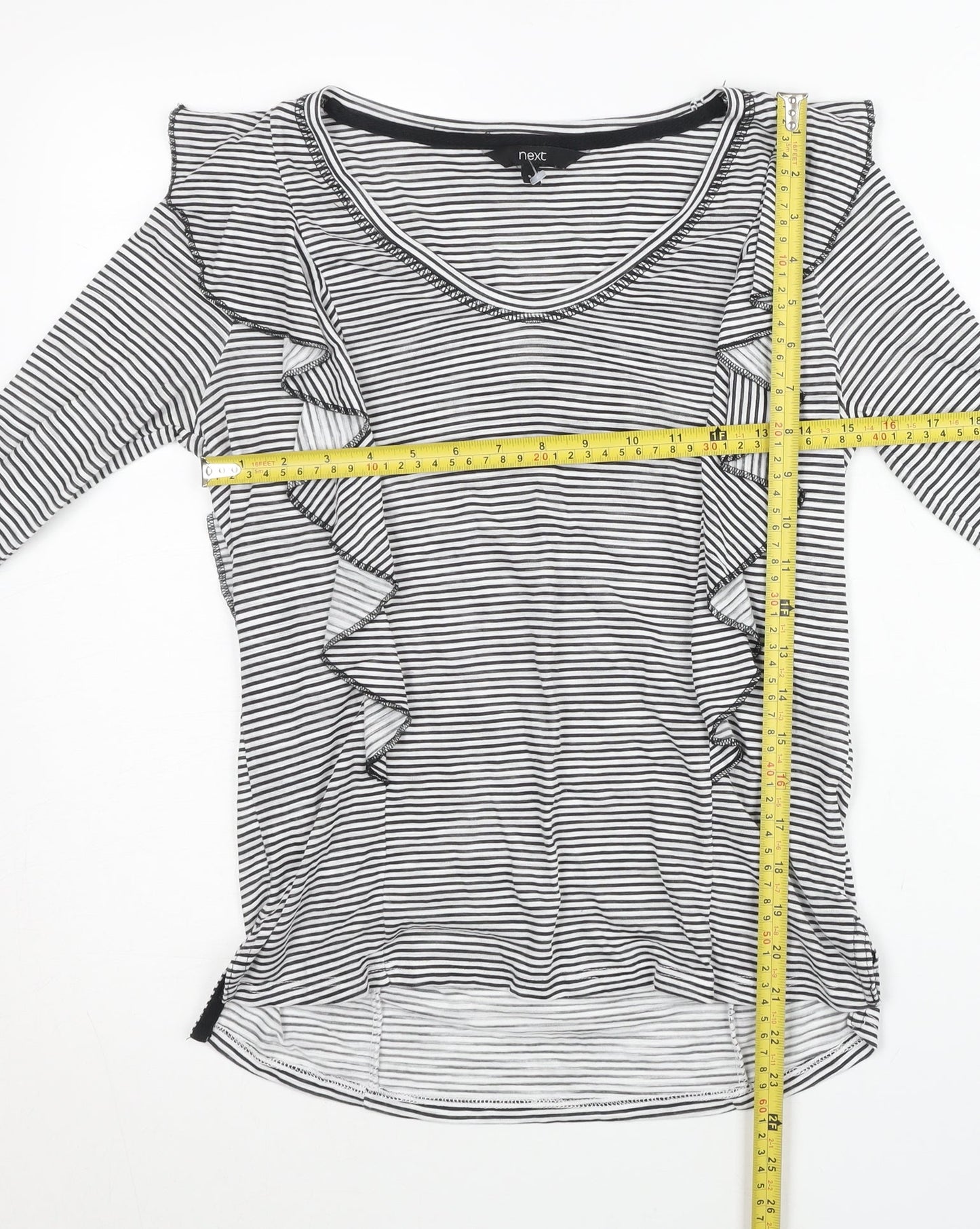 Womens UK Size 6 NEXT Black Basic T-Shirt
