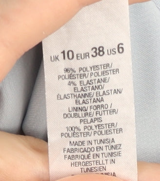 Miss Selfridge Women’s Blue Bodycon Cowl Neck Dress Size 10