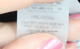 Boohoo Women’s Black Viscose Shift Dress Size 16 3/4 Sleeve V-Neck