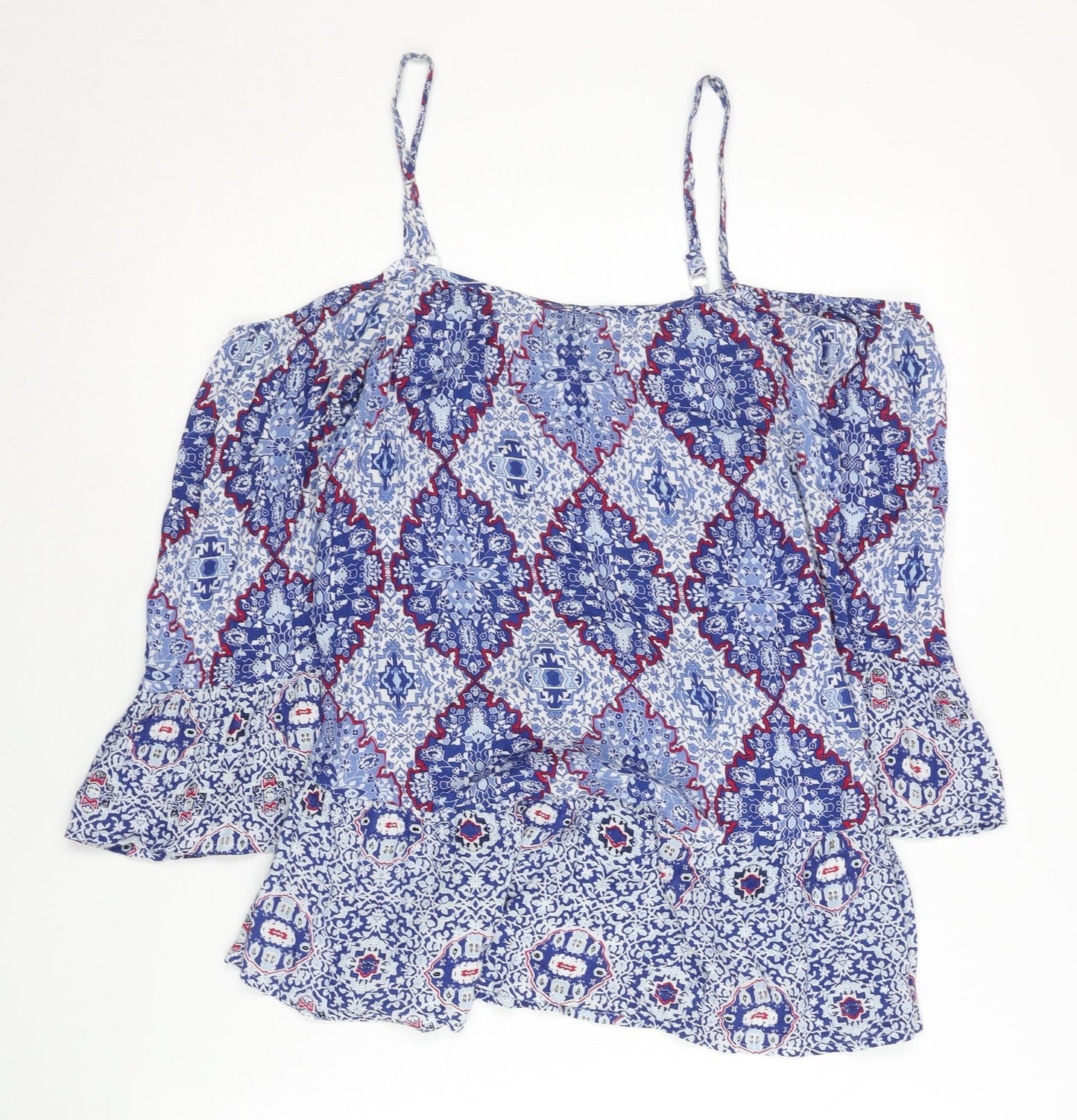 Womens UK Size 8 Marks and Spencer Blue Camisole Tank