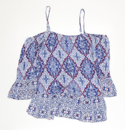 Womens UK Size 8 Marks and Spencer Blue Camisole Tank