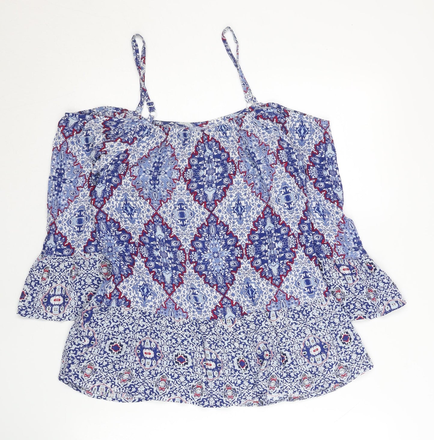 Womens UK Size 8 Marks and Spencer Blue Camisole Tank