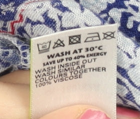 Womens UK Size 8 Marks and Spencer Blue Camisole Tank