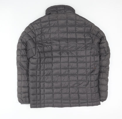 Snozu Boys Grey Quilted Puffer Jacket XS Lightweight Winter Coat