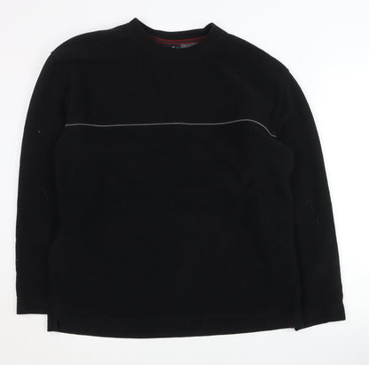 Mens UK Size M BHS Black Pullover Sweatshirt
