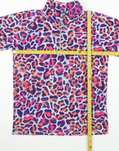 Mountain Warehouse Girls Multicoloured Fleece Sweatshirt 11-12Y 1/4 Zip