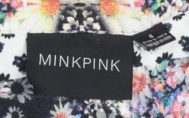 Womens UK Size S MINKPINK Multicoloured Classic Button-Up