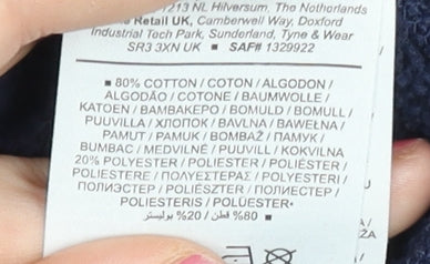 Nike Women’s Blue Pullover Sweatshirt Small Crew Neck Logo Sportswear